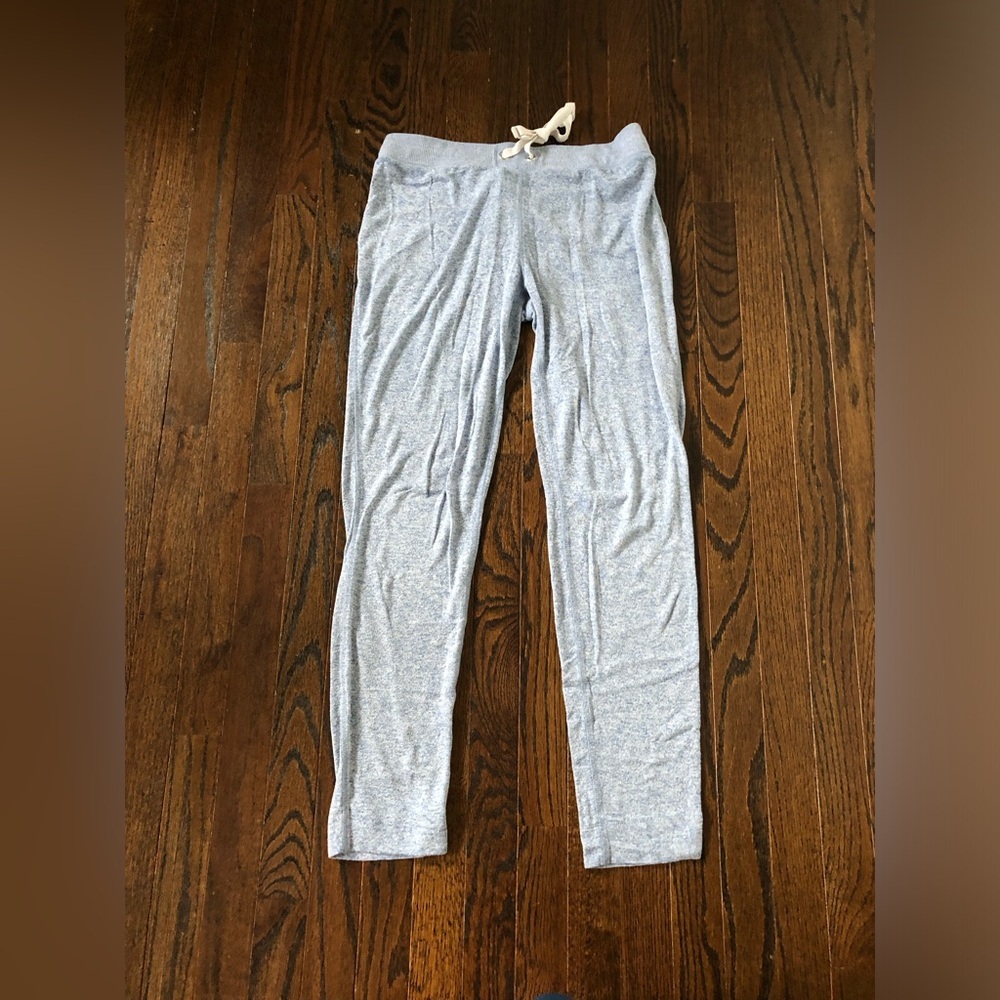 J. Crew Women’s M Heathered Light Blue Mid-Rise Sweatpants Pants - Picture 2 of 12